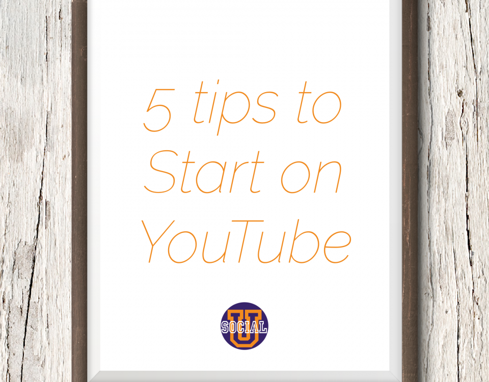 5 Tips to Start on YouTube